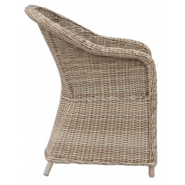 Utegruppe: 6 stoler og bord 200 x 100 cm rotting - Hampton/Mercury Utegruppe: 6 stoler og bord 200 x 100 cm rotting - Hampton/Mercury