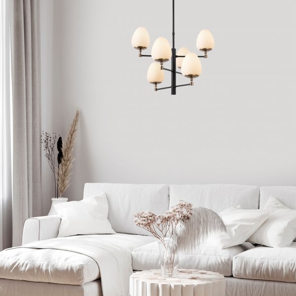 Arve taklampe 10180 - Sort/antikk/hvit Arve taklampe 10180 - Sort/antikk/hvit