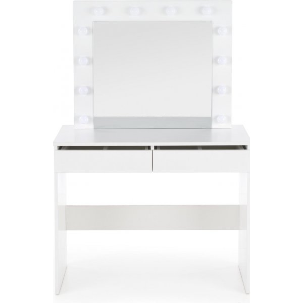 Facada hvitt toalettbord med belysning 94 x 43 cm Facada hvitt toalettbord med belysning 94 x 43 cm