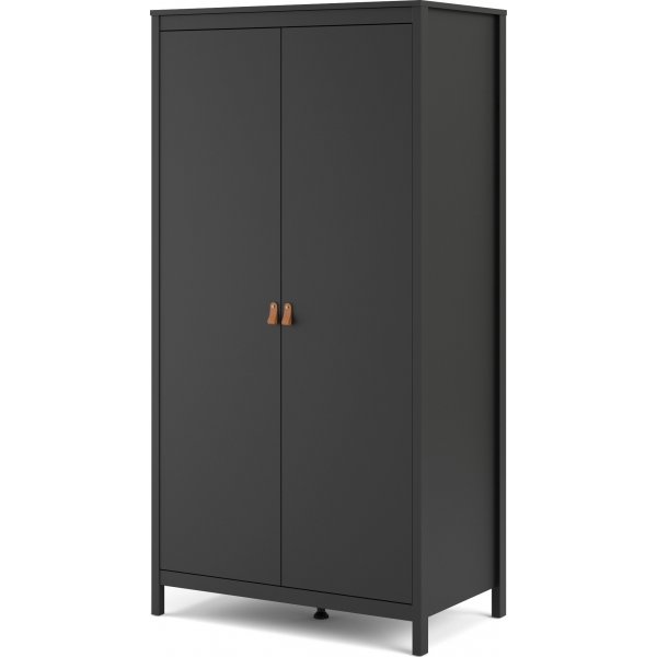 Madrid garderobe med 2 dører - Sort Madrid garderobe med 2 dører - Sort