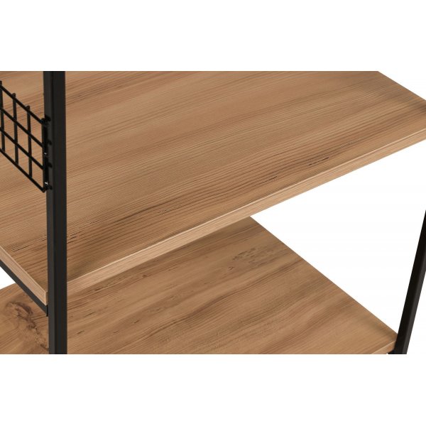 Anemon hylle - Svart/furu