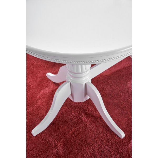 Leonardo uttrekkbart hvitt spisebord 90x150-190 cm Leonardo uttrekkbart hvitt spisebord 90x150-190 cm