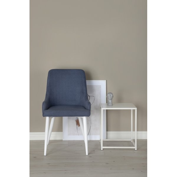 Paradis spisestol - Bl/hvit