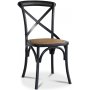 Paris spisegruppe 180 cm bord hvit+ 6 st svarte Gaston spisestoler