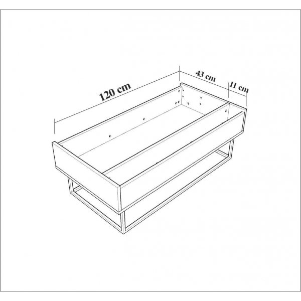 Estor salongbord - Valntt/svart