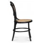 Omni spisegruppe, rundt spisebord 130 cm inkludert 4 stk. svarte Alicia stoler - Whitewash