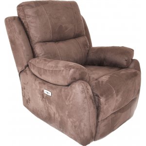 Enjoy Hollywood El-recliner Lenestol - Lysbrunt Mikrostoff + Tekstilrens for mbler