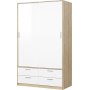Line garderobe - Eik/hvit