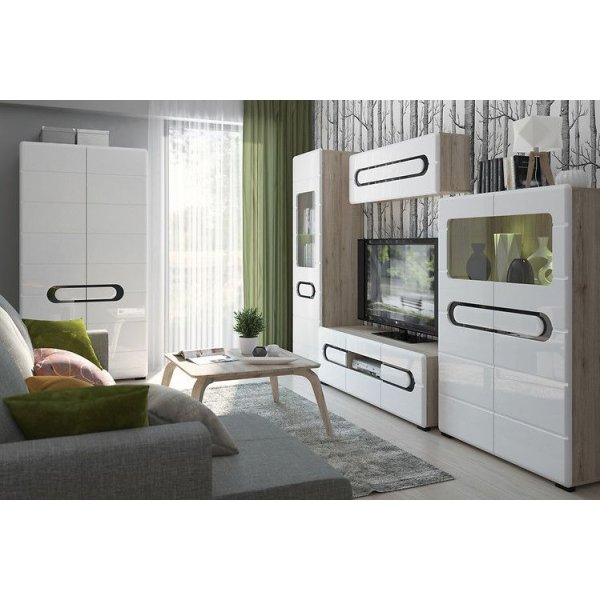 Hagfors skap - Hvit/svart Hagfors skap - Hvit/svart