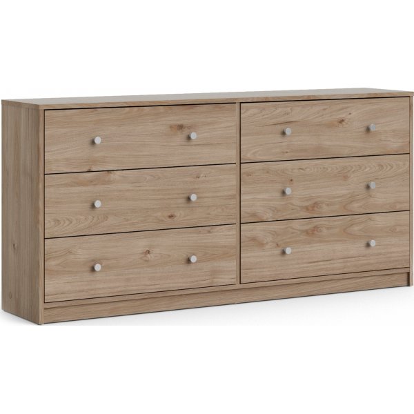 mai kommode med 6 skuffer - Hickory