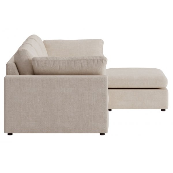 Moby beige divansofa 296 cm - sofa med vendbar divan