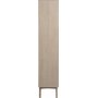 Marte glassskap 94 cm - Eik