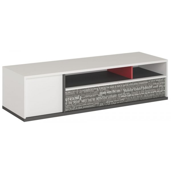 Jacklyn TV-benk - Hvit/graphite