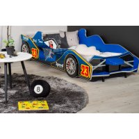 Barneseng Formel F1 med belysning - Blå Barneseng Formel F1 med belysning - Blå