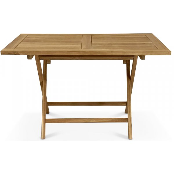 Grunnebo sammenleggbart spisebord 120 cm - Teak + Tekstilrens for mbler