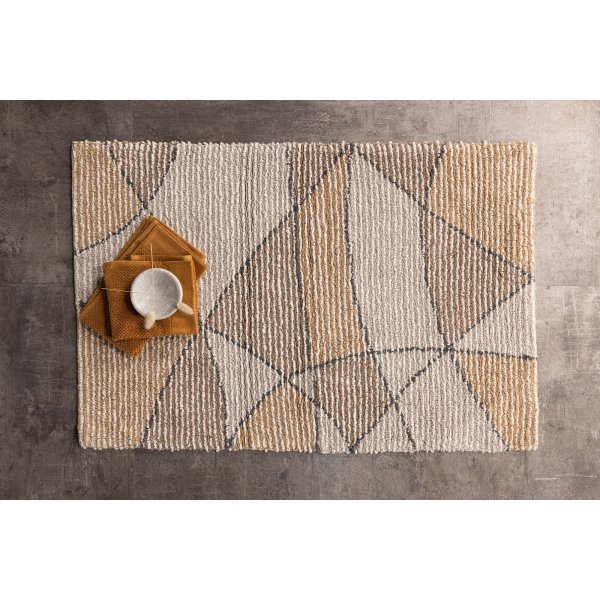 Loui teppe 60x90 cm - Grå/brunt Loui teppe 60x90 cm - Grå/brunt