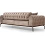 Siesta Capitone 3-seters sofa - Krem