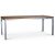 Spisebord Alva 190x90 cm - Teak/galvanisert metall + Treolje til mbler