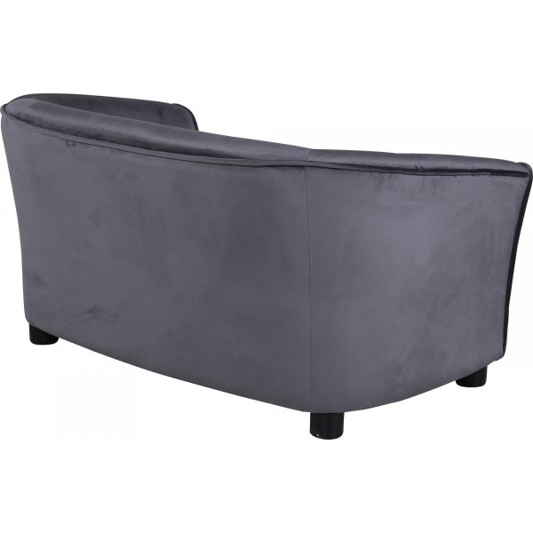 Moon barnesofa - Grå fløyel Moon barnesofa - Grå fløyel