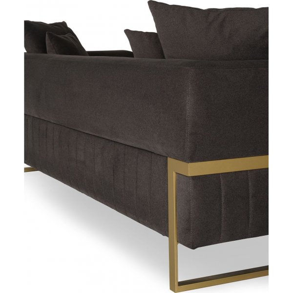 Magenta 3-seters sofa - Mørkebrun Magenta 3-seters sofa - Mørkebrun