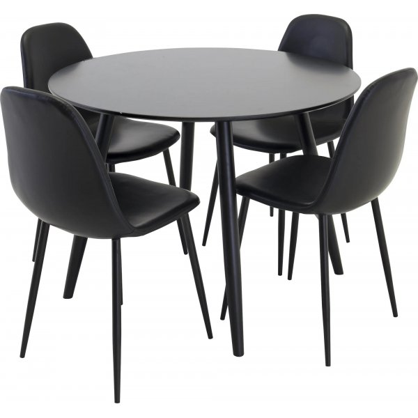 Paradis spisebord, 100 cm - Svart Paradis spisebord, 100 cm - Svart