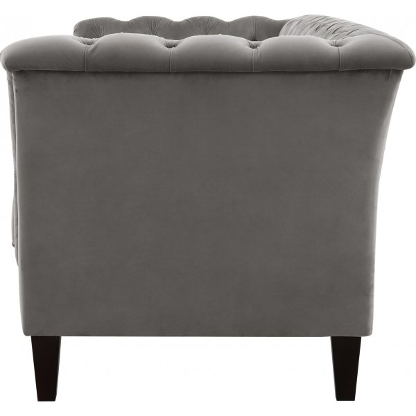 Lenestol chesterfield grå - Henry + Møbelrengjøring Lenestol chesterfield grå - Henry + Møbelrengjøring