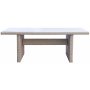 Utegruppe: 6 stoler og bord 200 x 100 cm rotting - Hampton/Mercury