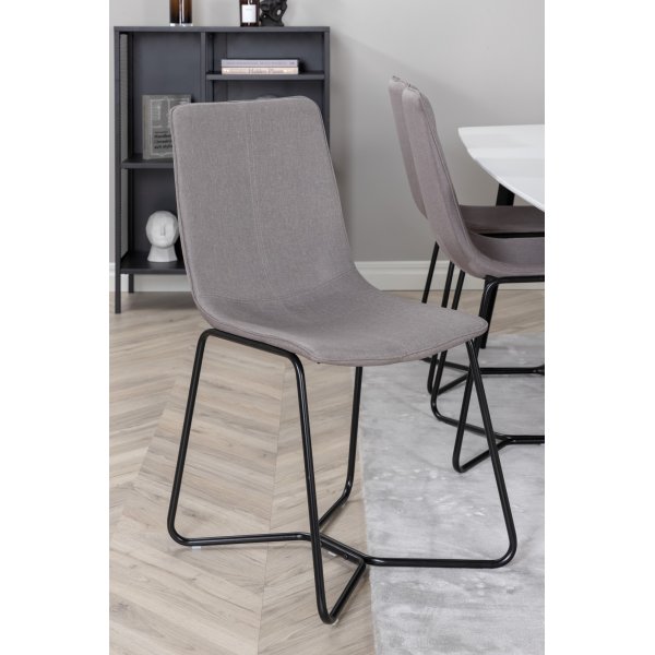 Malcolm spisestol - Grå/svart Malcolm spisestol - Grå/svart