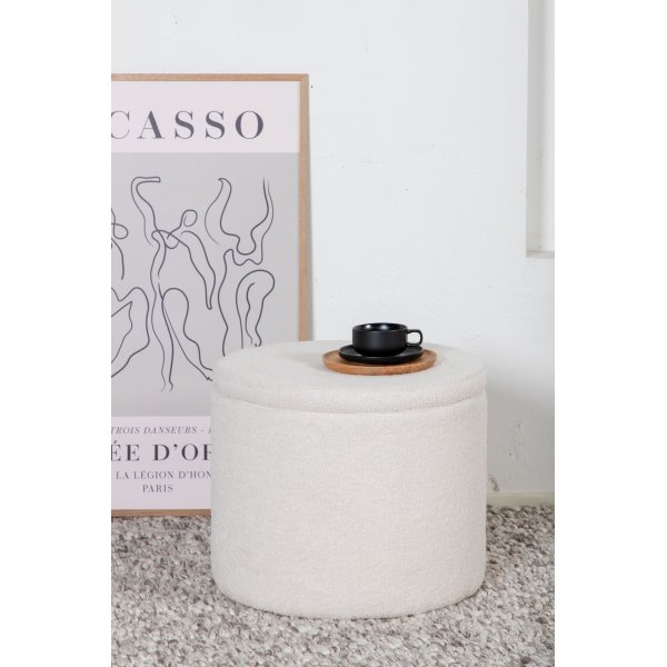 Jabar sittepuff - Hvit teddy Jabar sittepuff - Hvit teddy