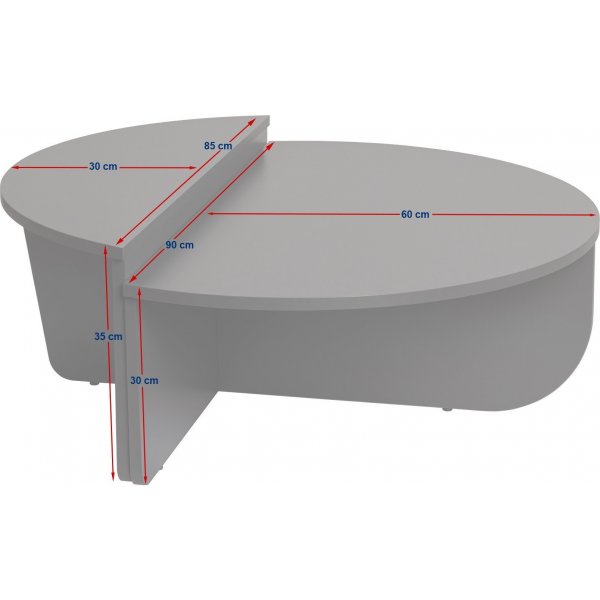 Orion salongbord - Honning eik/sort Orion salongbord - Honning eik/sort