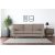 Howard Watford Deluxe 4-seters buet sofa - lysebrun kordflyel