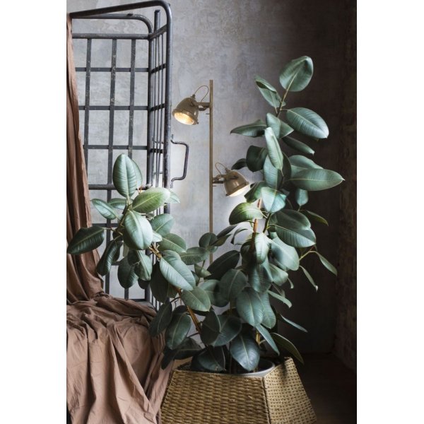 Gulvlampe Alaska 2-armet - Jerngrå/tre Gulvlampe Alaska 2-armet - Jerngrå/tre