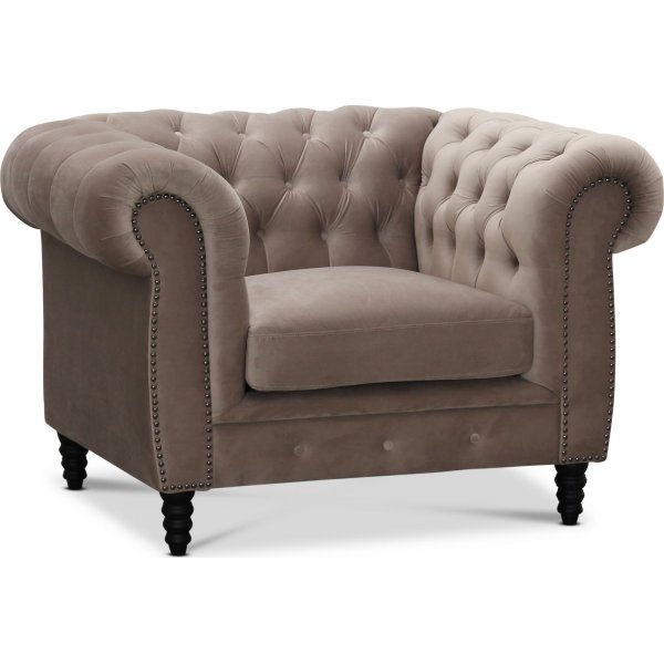 Chesterfield Cambridge Lenestol - Sand fløyel Chesterfield Cambridge Lenestol - Sand fløyel
