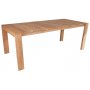Spisegruppe med 8 stoler og spisebord 210 x 90 cm heltre teak - Salt