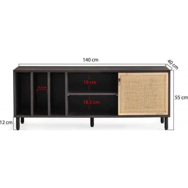 Morella mediebenk - Mørkebrun Morella mediebenk - Mørkebrun