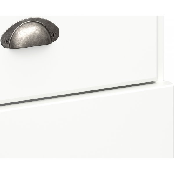 Nola nattbord - Hvit/beige Nola nattbord - Hvit/beige