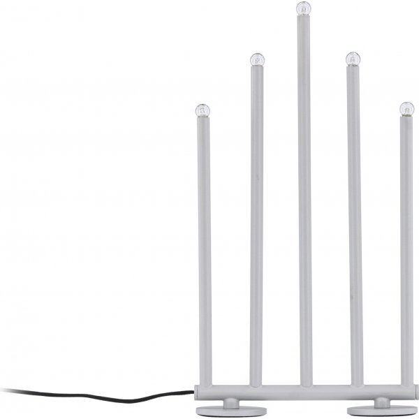 Björnfjället lysestake 22 x 42 cm - Sort/Sølv Björnfjället lysestake 22 x 42 cm - Sort/Sølv