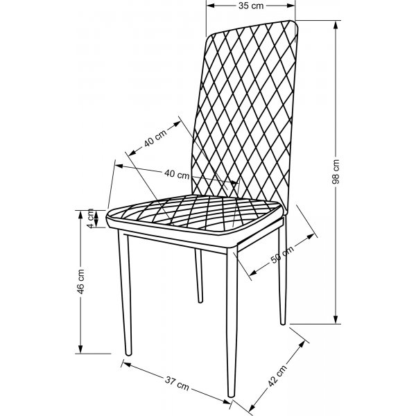 Cadeira spisestuestol 501 - Cappuccino Cadeira spisestuestol 501 - Cappuccino