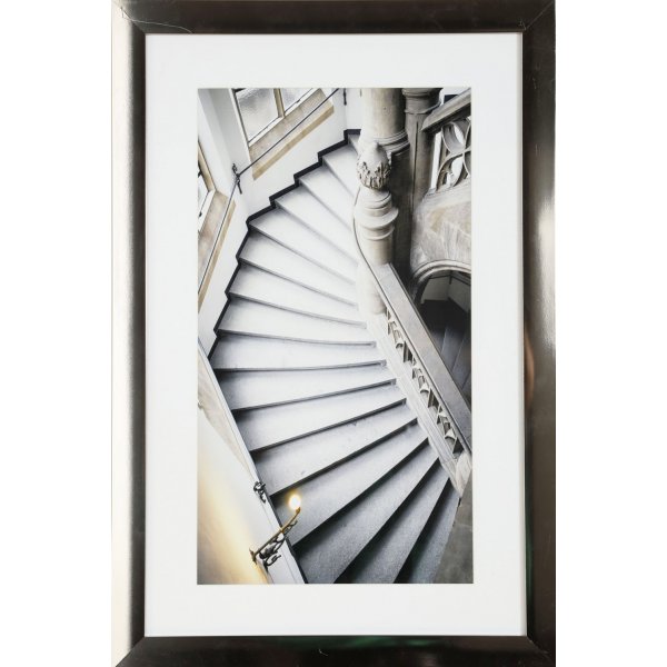 Maleri med forkrommet ramme (Trapp) - 40x60 cm