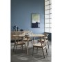 Sagene spisebord 130-230 x 130 cm - Hvitpigmentert eikefiner