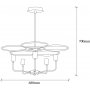 Halo taklampe 1356 - Sort