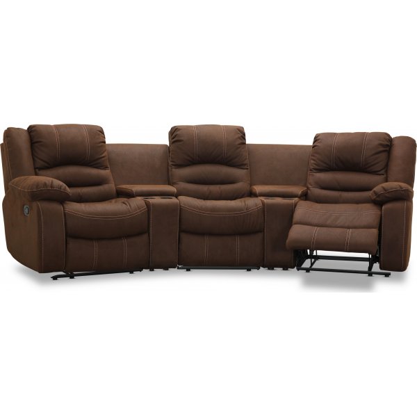 Cinema elektrisk 3-seters sofa - Brun Cinema elektrisk 3-seters sofa - Brun