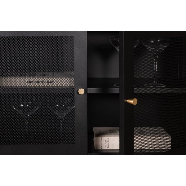 Trerike skjenk - Sort + Tekstilrens for møbler Trerike skjenk - Sort + Tekstilrens for møbler