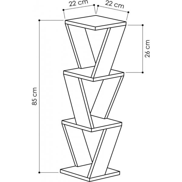 Zena vegghylle - Hvit Zena vegghylle - Hvit