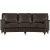 Howard Watford Deluxe 4-seters buet sofa - vintage brunt kunstskinn