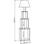 Tower gulvlampe - Lys mokka/beige