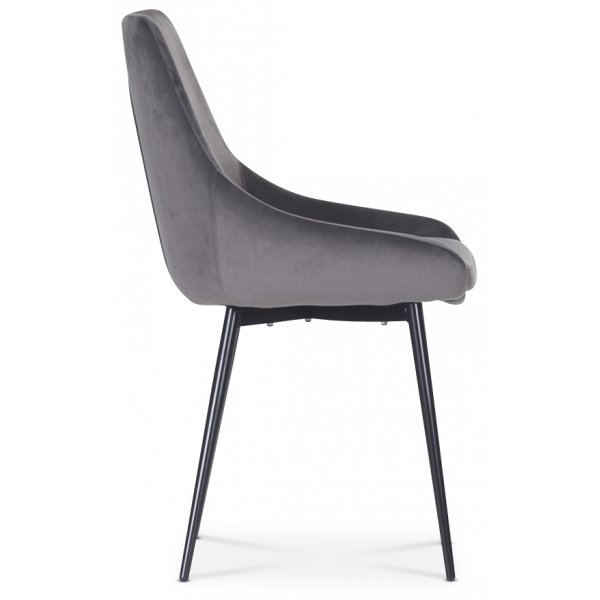 Theo stol - Grå fløyel + Tekstilrens for møbler Theo stol - Grå fløyel + Tekstilrens for møbler