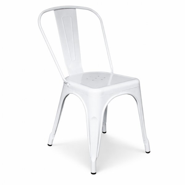 Spisestol industry - Hvit (Shiny)