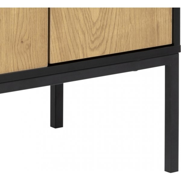 Seaford skap - Eik/sort