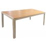 Spisegruppe med 6 stoler og bord 205 x 90 cm beige/eik - Las Vegas/Svea